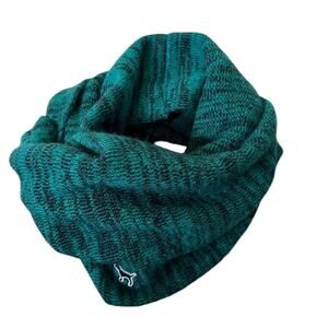 Pink Victoria Secret Green/black Knit Infinity Scarf